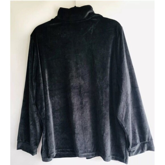 Blair 2 Piece Woman’s Rhinestone studded Black velour tracksuit NWOT size S - Picture 4 of 12